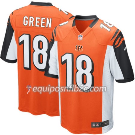 Camiseta Hombre NFL Cincinnati Bengals A. J. Green 18 Nike Azul